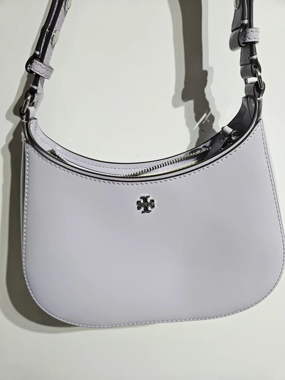 Tory Burch Lavender Crescent Shoulder Bag